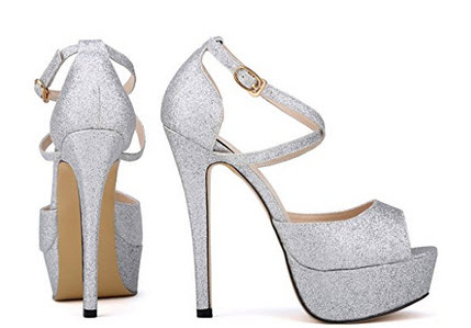 Silver platform wedding shoes – foregather.net